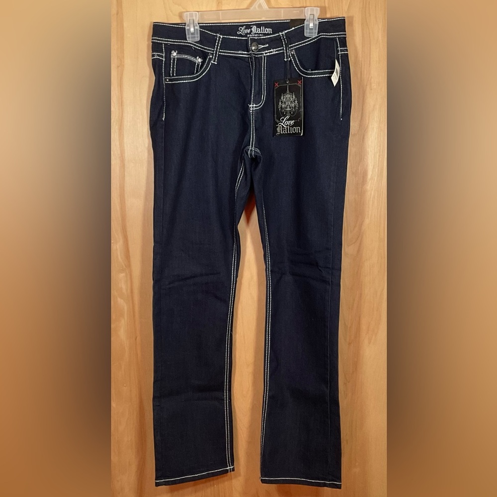 Love Denim Premium Quality Denim Dark Blue Fashion Jeans - NWT